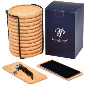 Set of 12 Cork Coasters