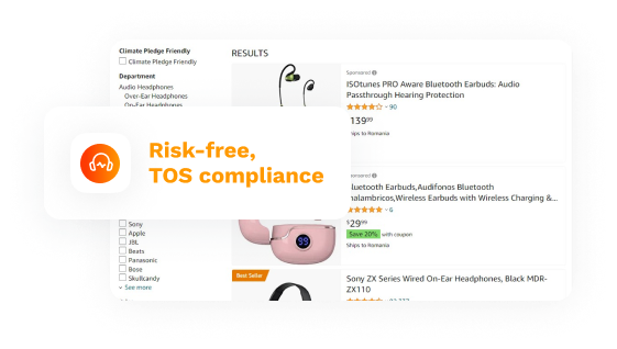100% organic promotion on Amazon