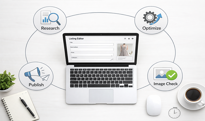 AI listing optimization workflow