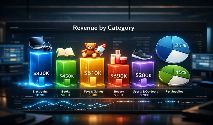 Top Selling Amazon Categories by Seller Revenue: Statistical Breakdown