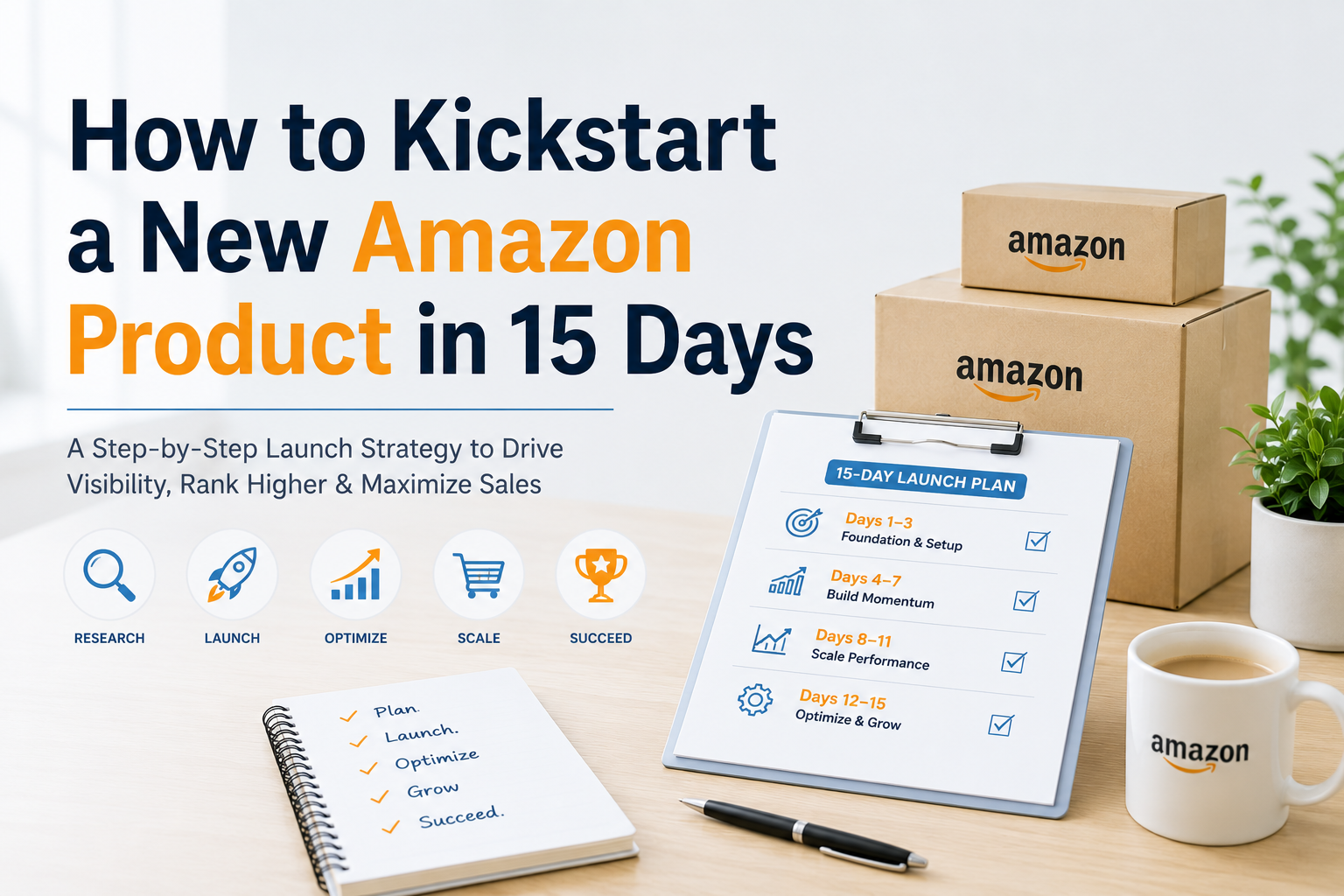 How to Kickstart a New Product in 15 Days with Amazon Product Launch Strategy