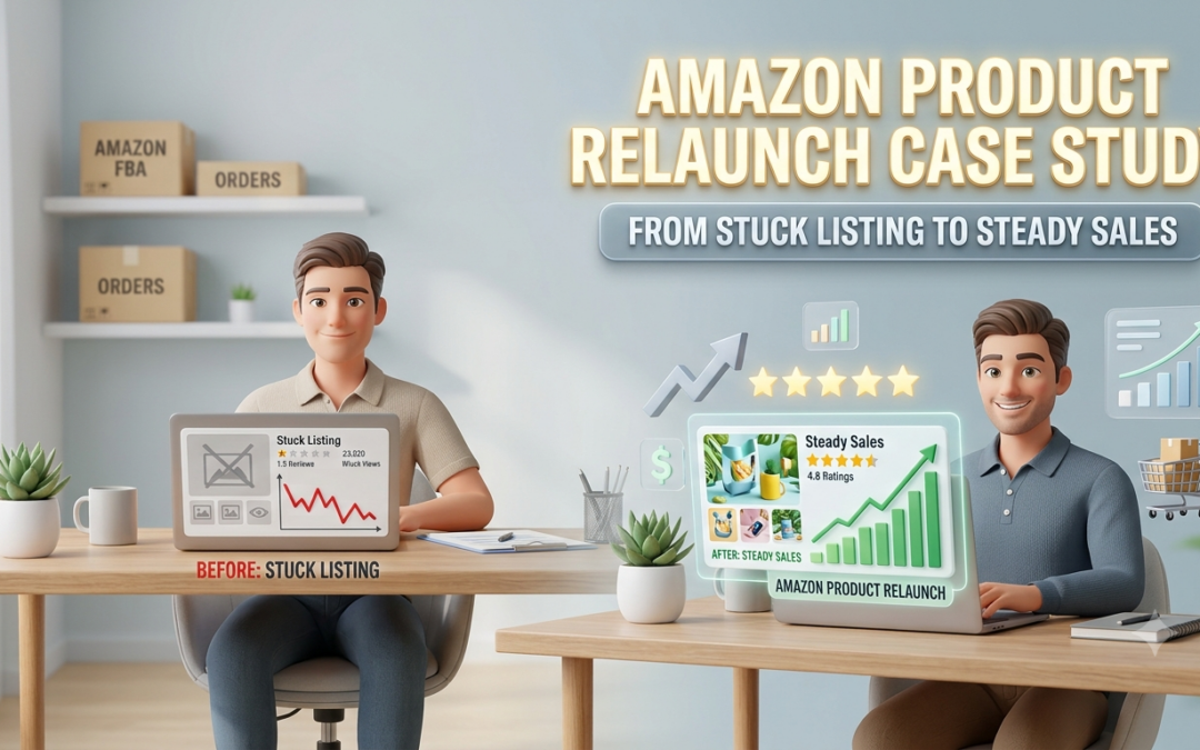 Amazon Product Relaunch Case Study: From Stuck Listing to Steady Sales